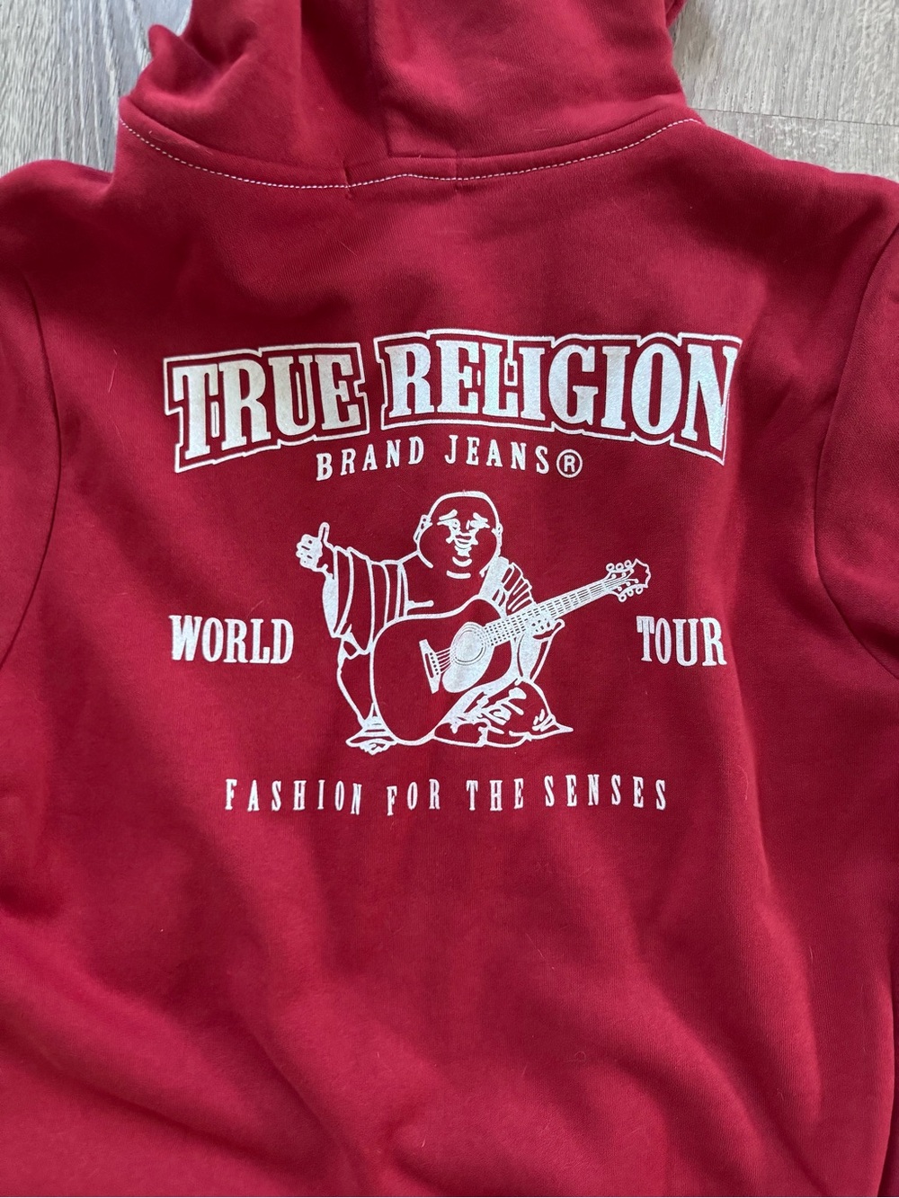 True Religion Burgundy Zip Hoodie - Picture 4 of 4